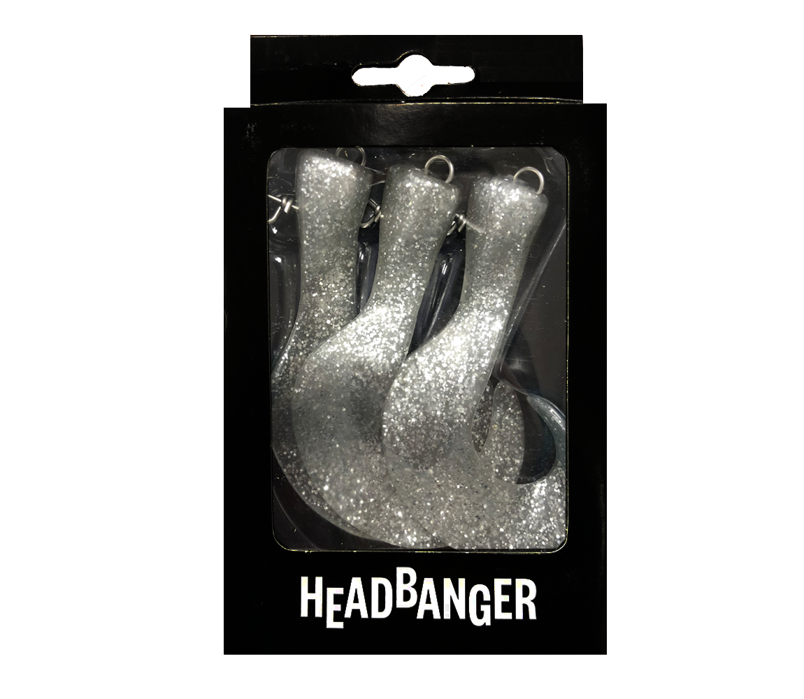HEADBANGER TAIL 23CM REPLACEMENT TAILS 3PCS SILVER GLITTER HT-23-RT-SG.jpeg Headbanger Tail 23cm Replacement Tails